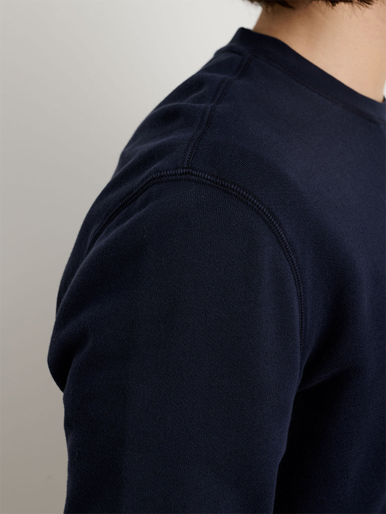 Garment Dyed Lightweight Pullover- Dark Navy