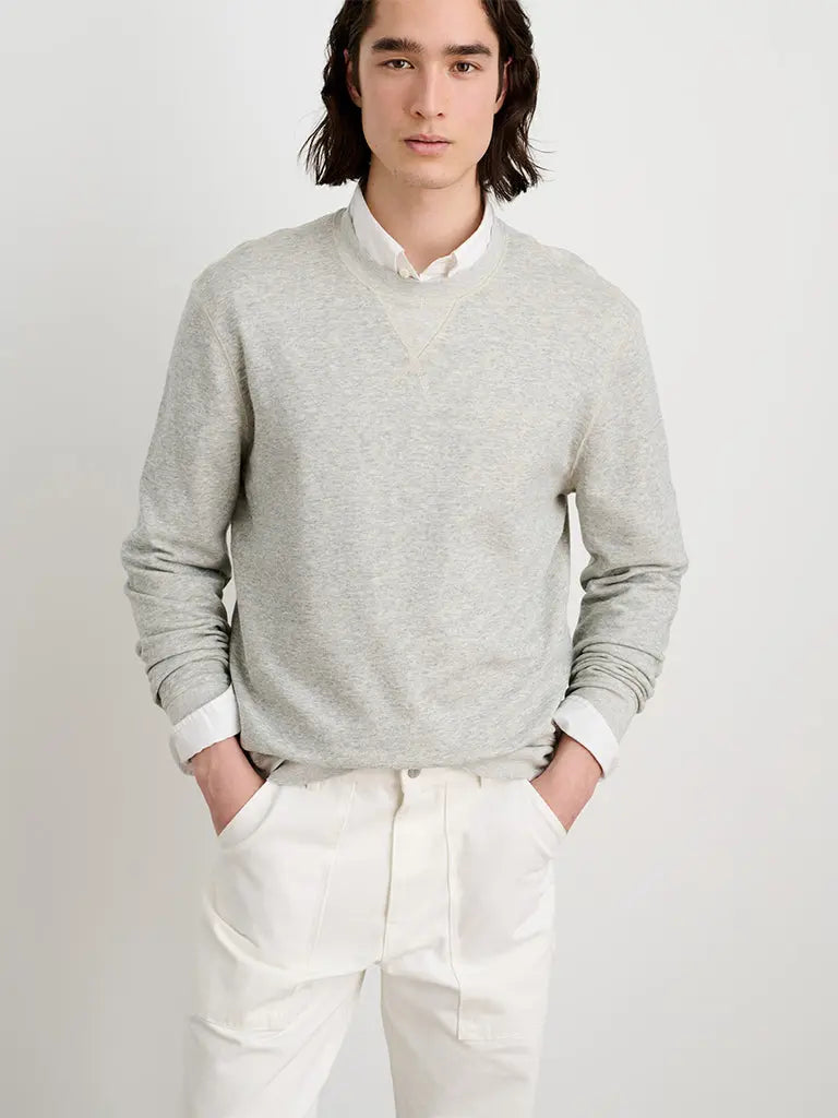Garment Dyed Lightweight Pullover- Heather Grey - Eames NW