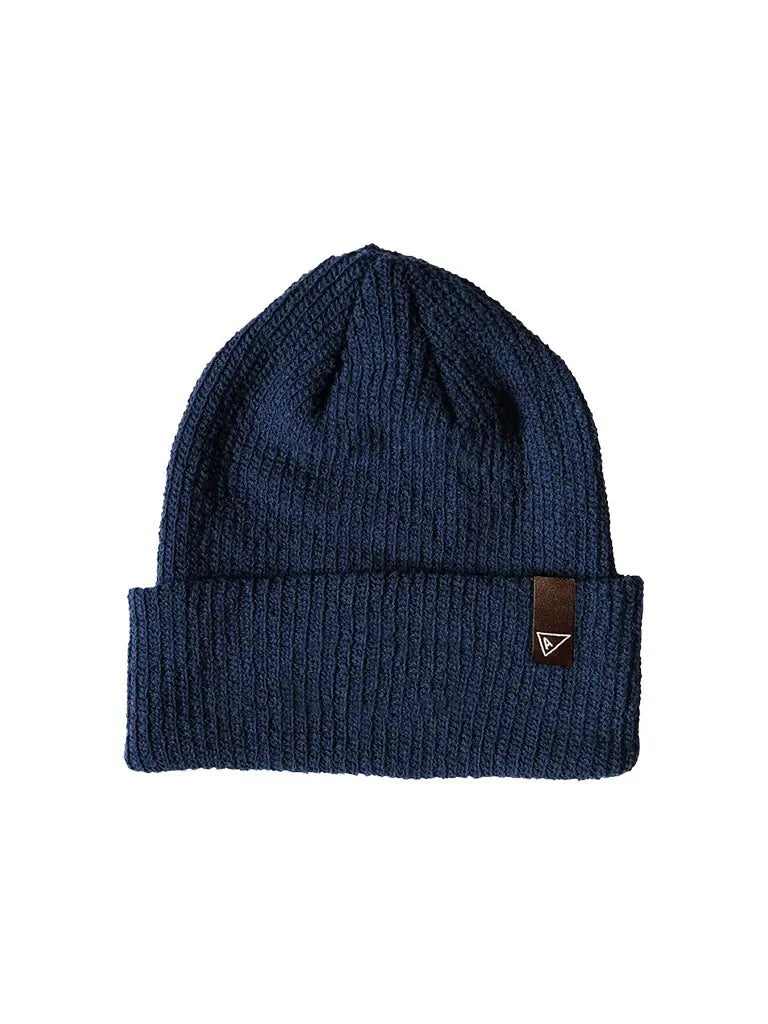 Classic Rib Knit Beanie- Navy - Eames NW