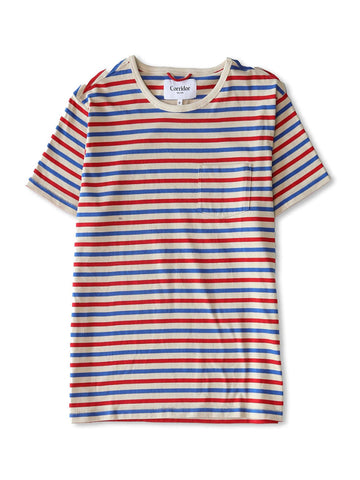 Striped Tee- Red/Blue