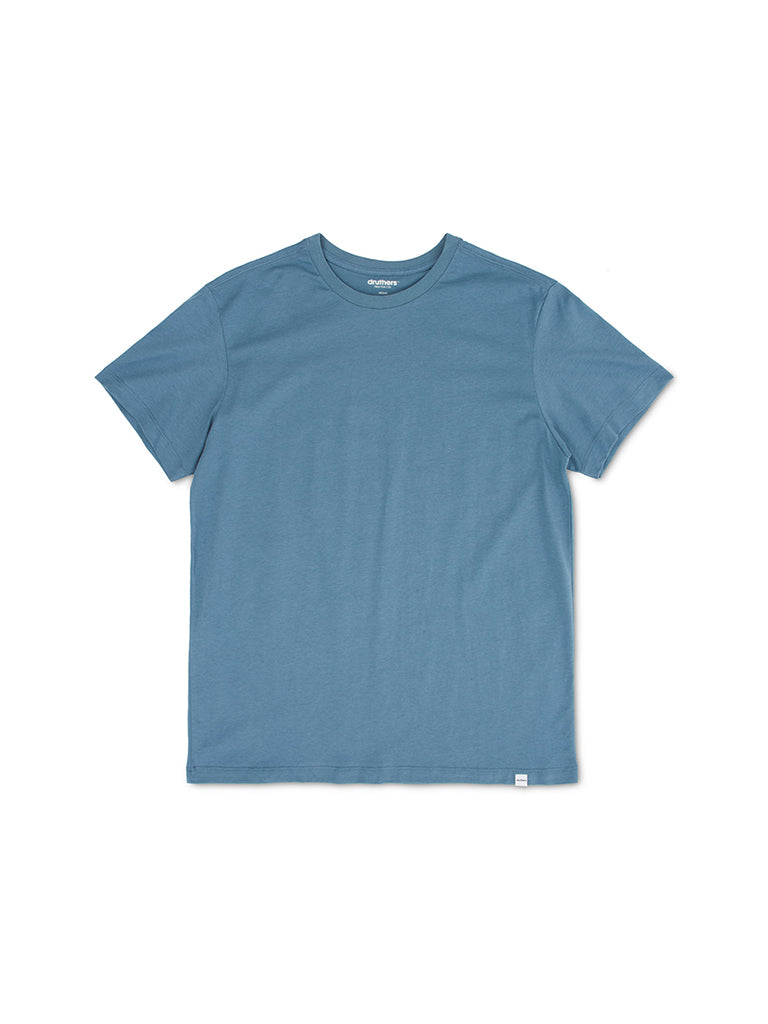 Organic Cotton T-Shirt- Dusty Blue