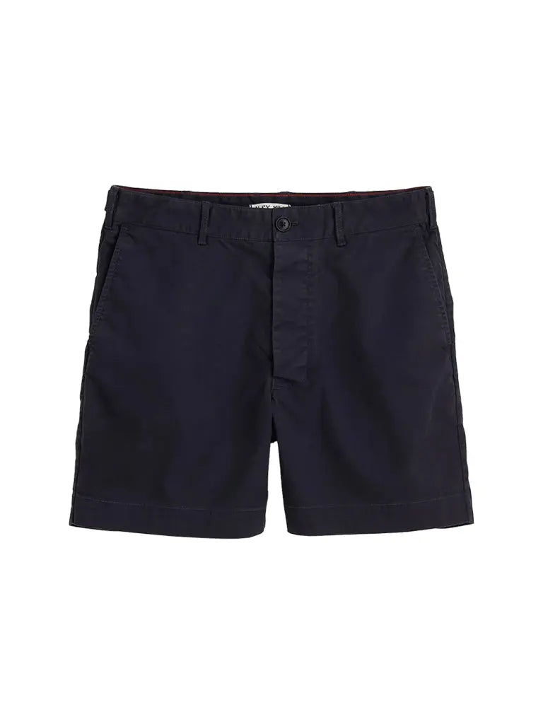 Flat Front Chino Shorts- Dark navy