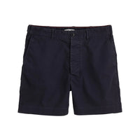 Flat Front Chino Shorts- Dark navy