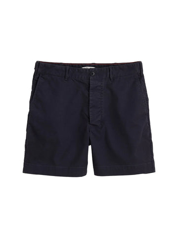 Flat Front Chino Shorts- Dark navy