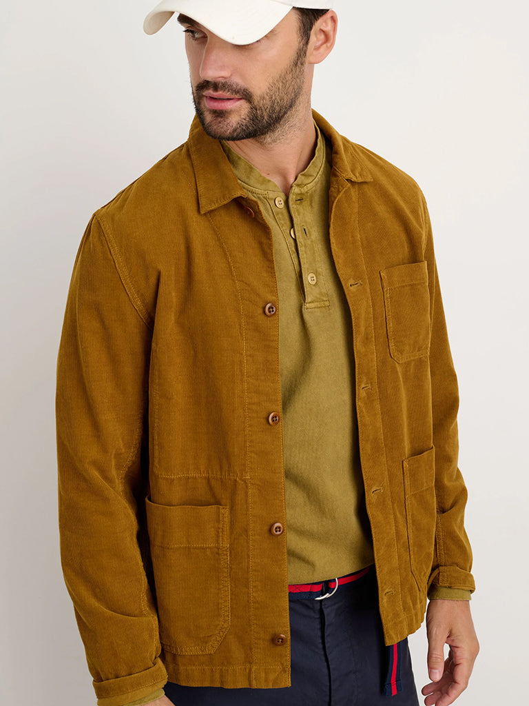 Corduroy Work Jacket- Golden Khaki