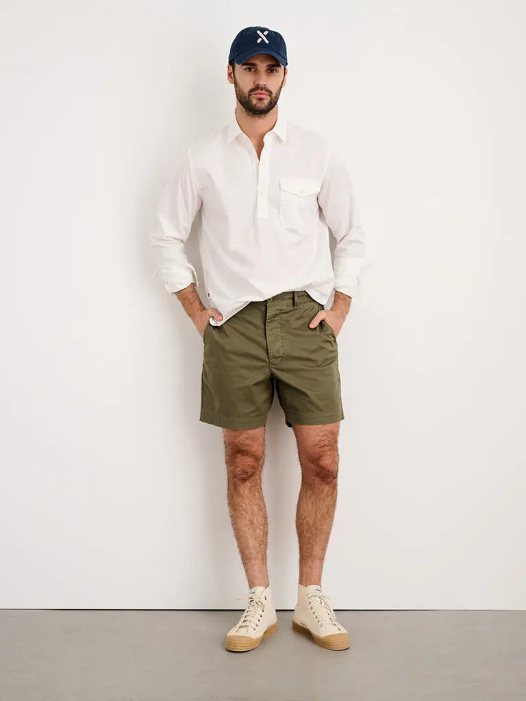 Flat Front Chino Shorts- Olive - Eames NW