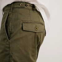 Flat Front Chino Shorts- Olive - Eames NW
