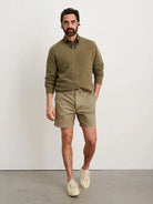 Flat Front Vintage Wash Short- Vintage Olive - Eames NW