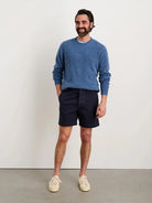 Flat Front Vintage Wash Short- Dark Navy - Eames NW