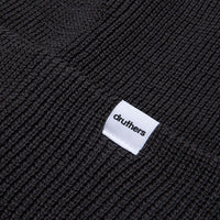 Cardigan Knit Beanie- Washed Black