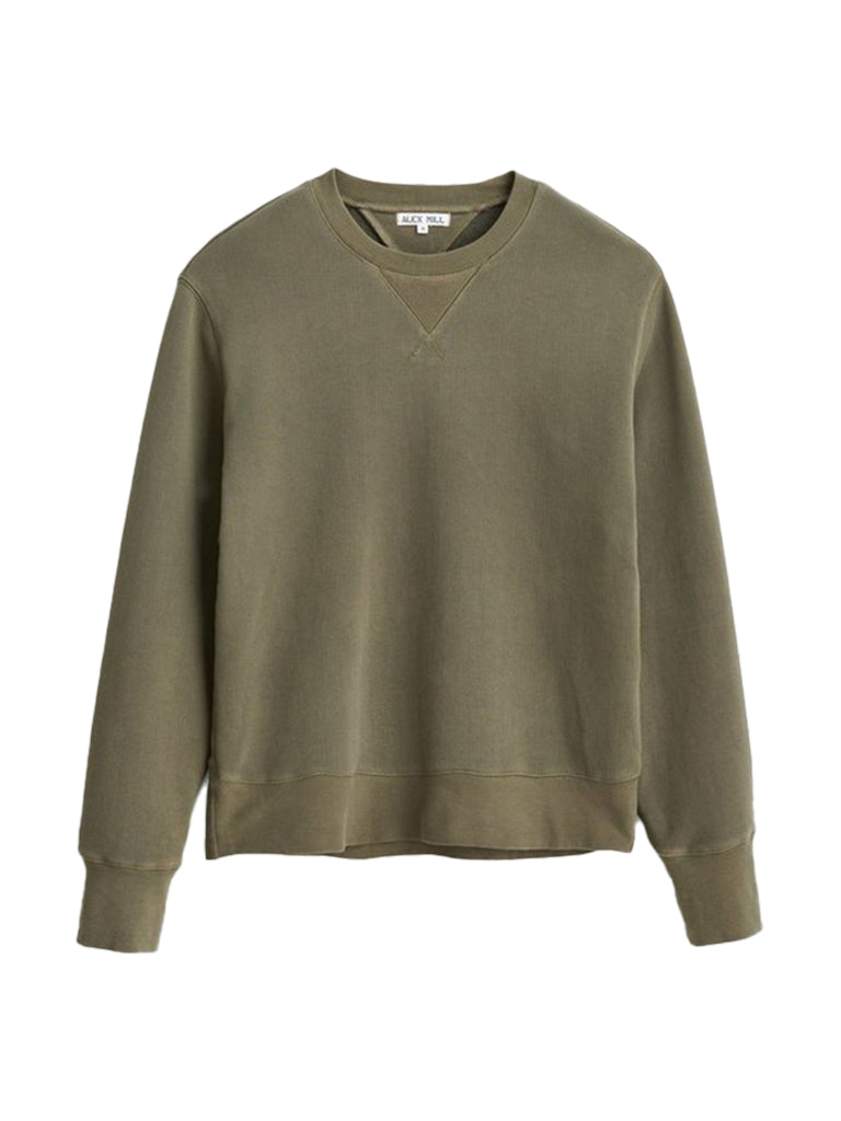 Garment Dyed Crewneck Sweatshirt- Olive