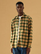 Pillar Shirt- Dark Green Check - Eames NW