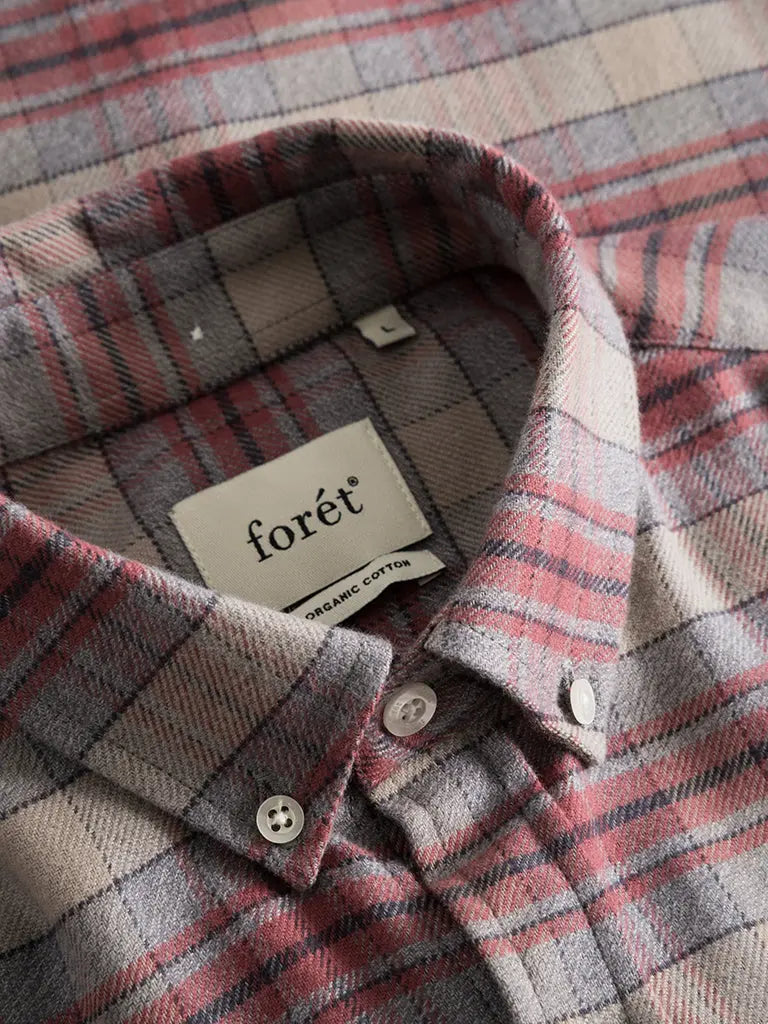 Reed Shirt- Burnt Red Check - Eames NW