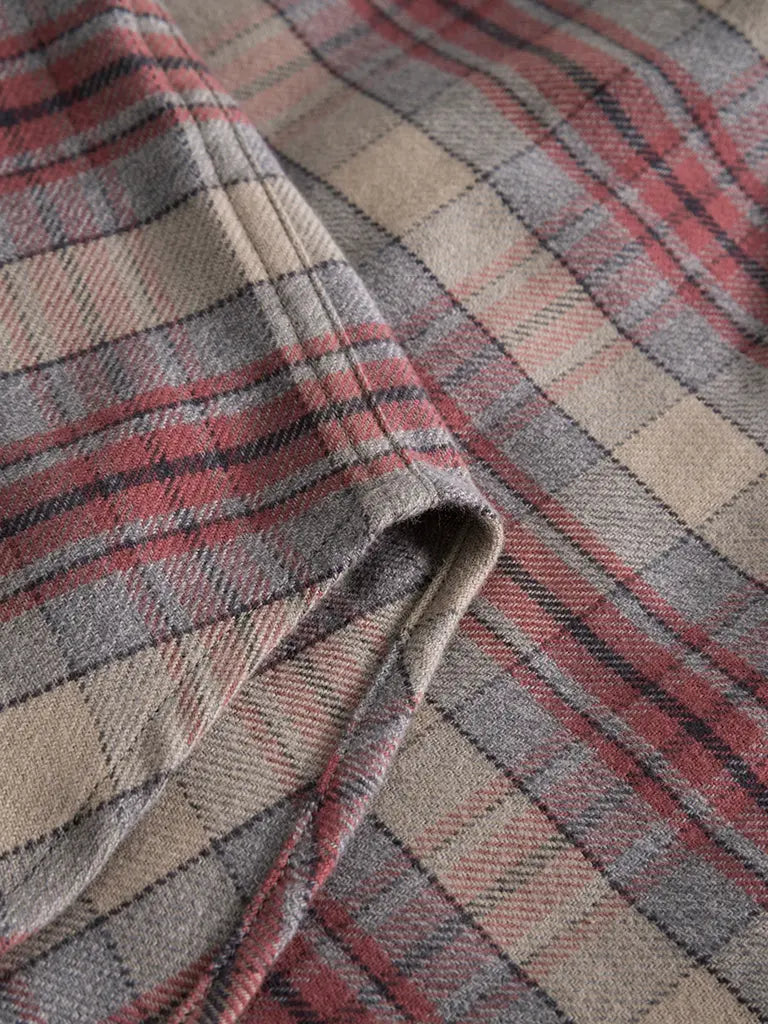 Reed Shirt- Burnt Red Check - Eames NW