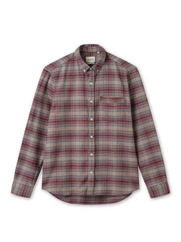 Reed Shirt- Burnt Red Check