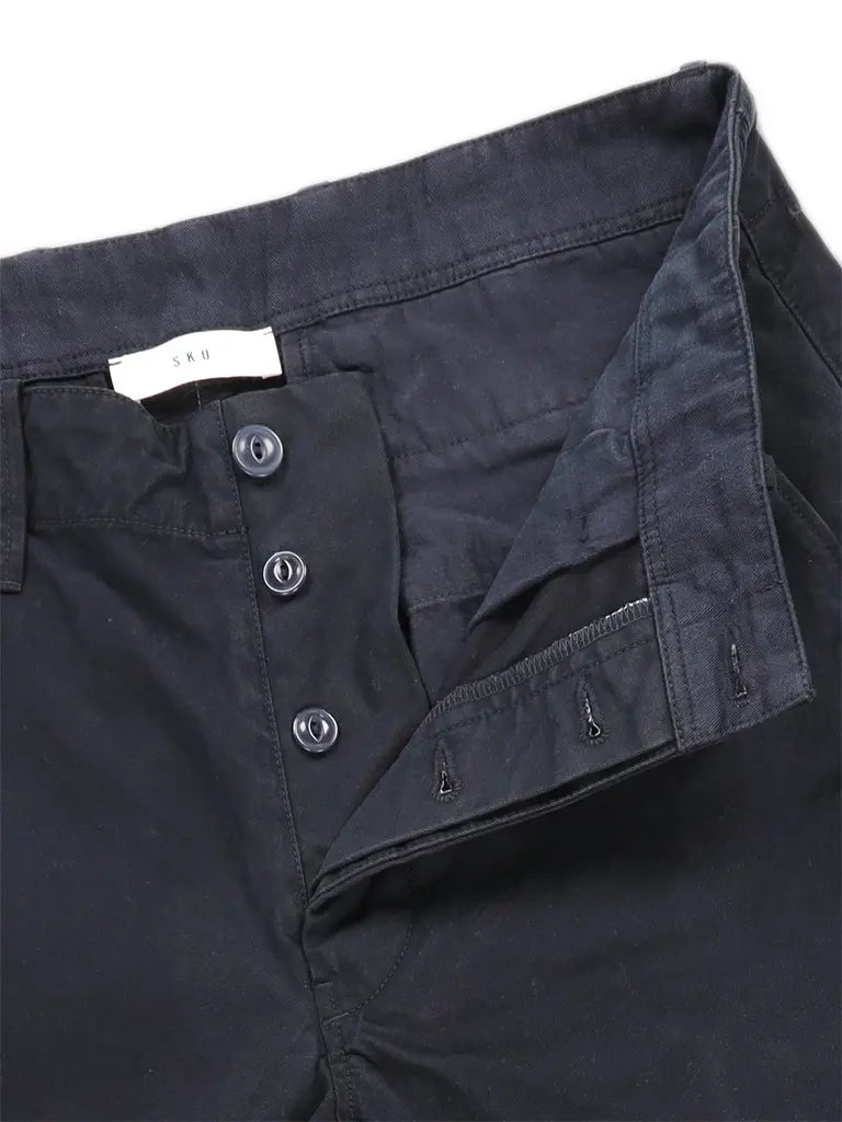 Classic Twill Button Fly Trouser- Navy - Eames NW