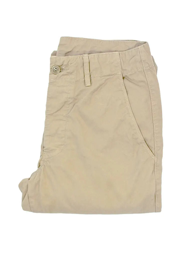 Classic Twill Button Fly Trouser- Khaki - Eames NW