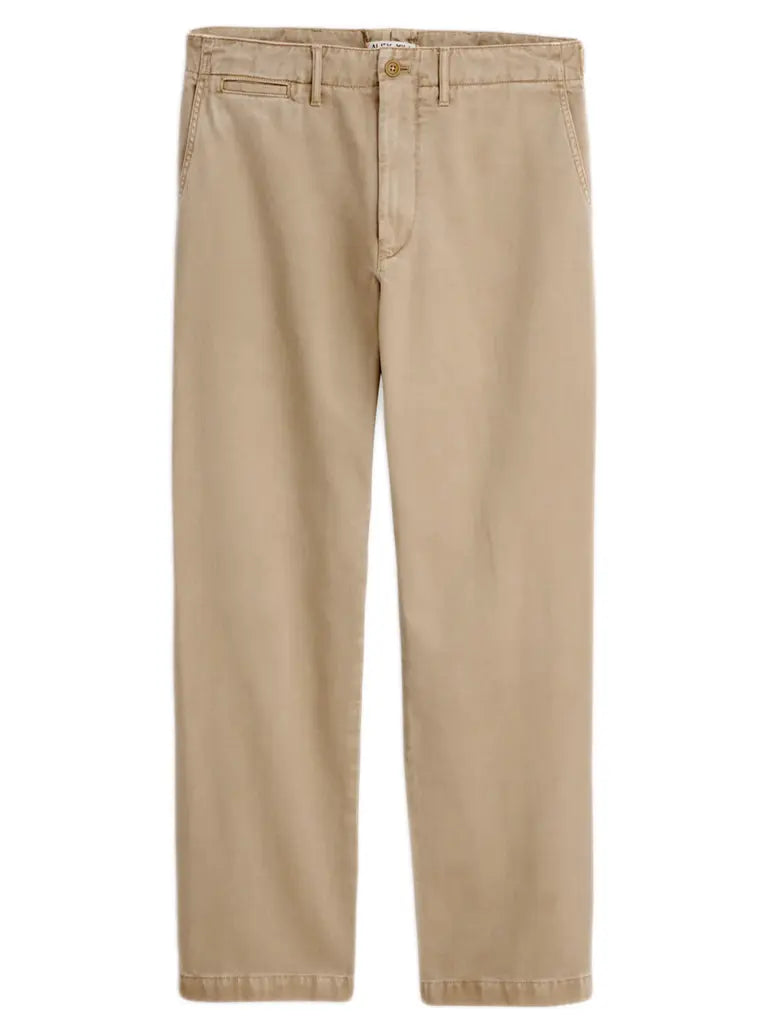 Straight Leg Pant in Vintage Wash- Faded Khaki - Eames NW