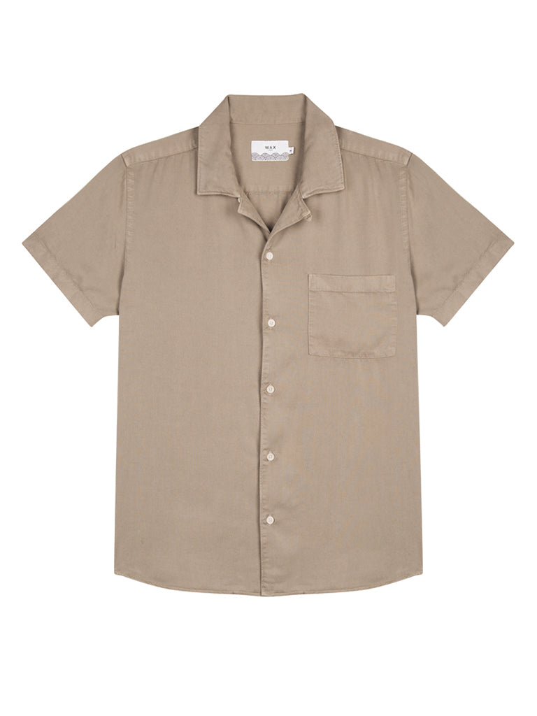 Fazely Short Sleeve Shirt- Sand