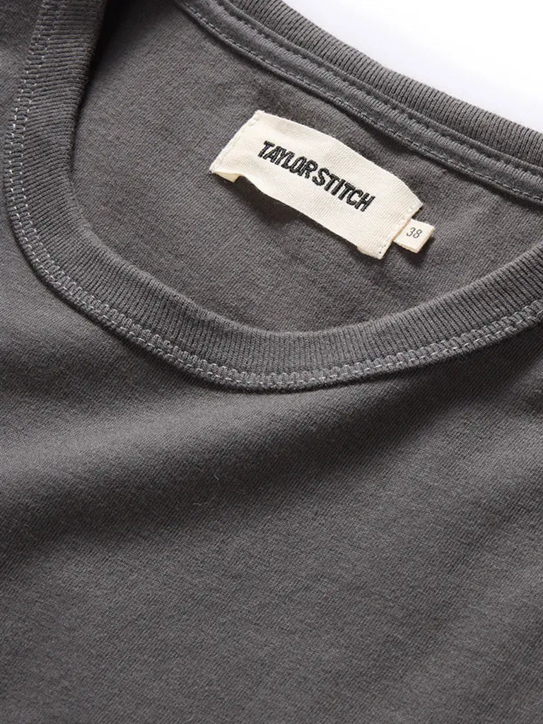 Organic Cotton Tee- Faded Black - Eames NW