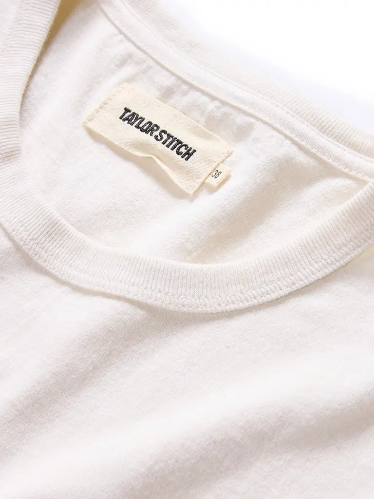 Organic Cotton Tee- Vintage White - Eames NW