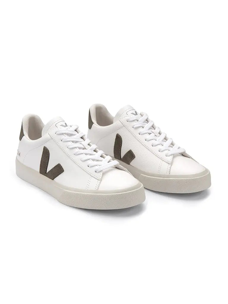 Campo Chromefree Leather- White/Kaki - Eames NW