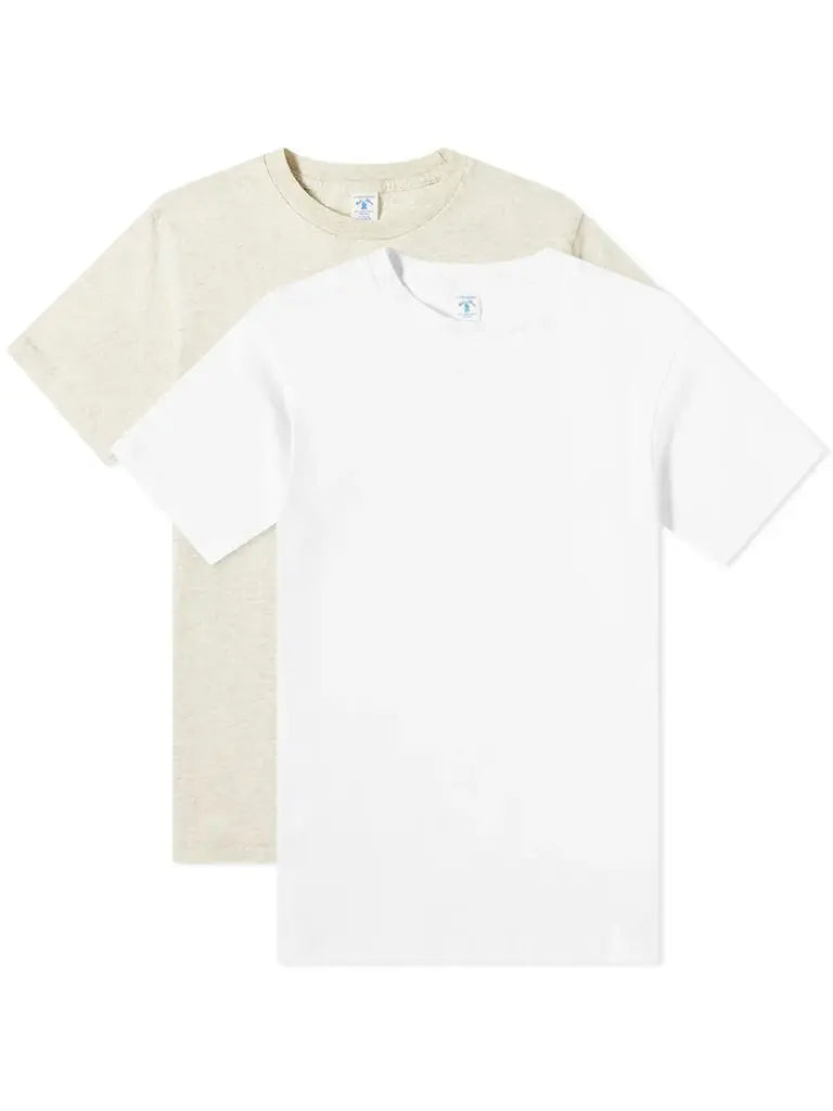 VALLAD WAVELOGO TEE ホワイト Sサイズ② Velva Sheen | 2 Pack Tee- White & Oatmeal – Eames NW