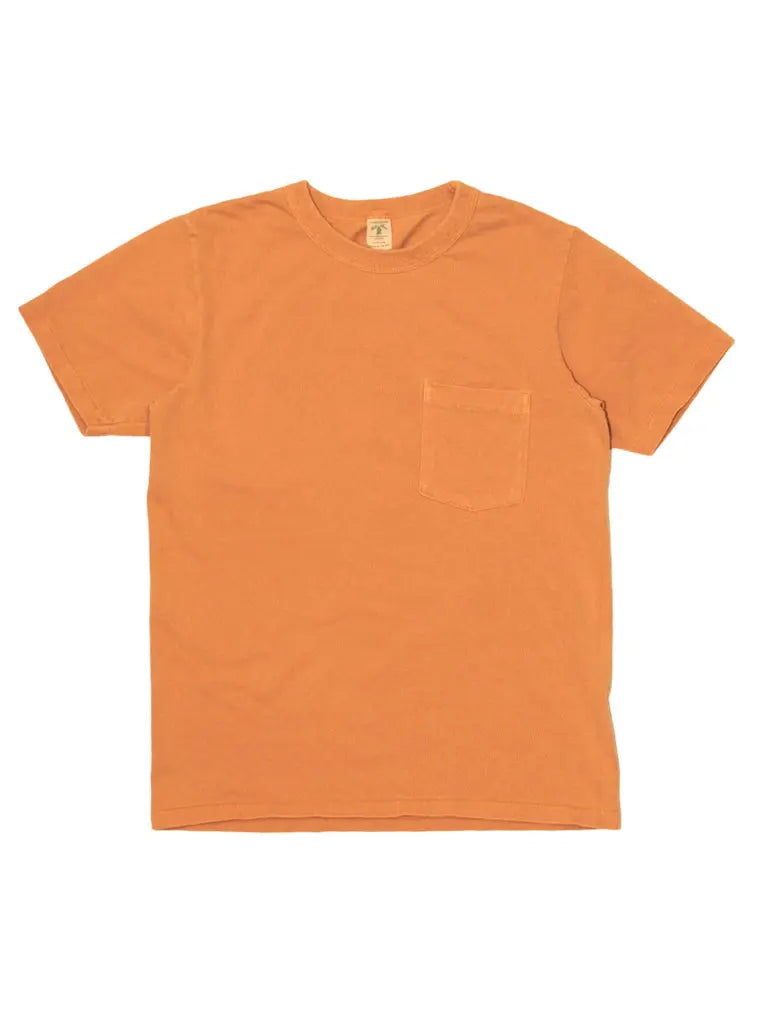Pigment Dyed Crew Pocket Tee- Terracotta - Eames NW