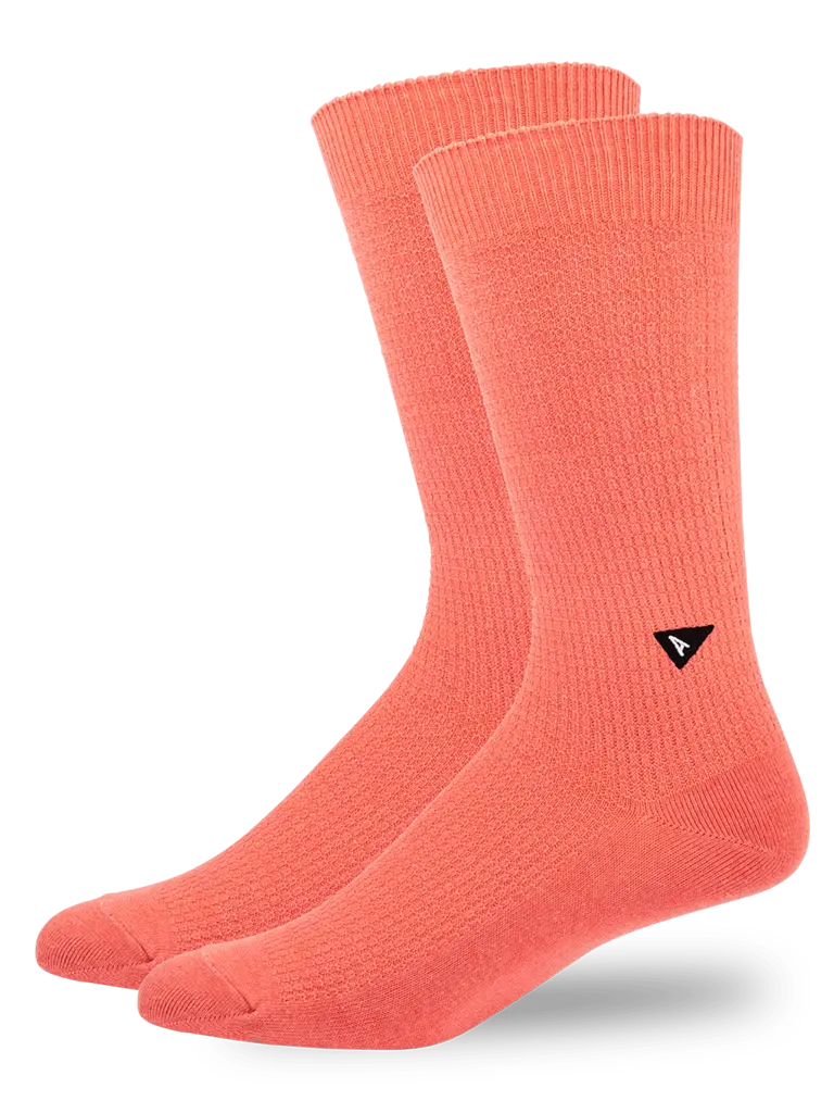 Casual Waffle Sock- Coral - Eames NW
