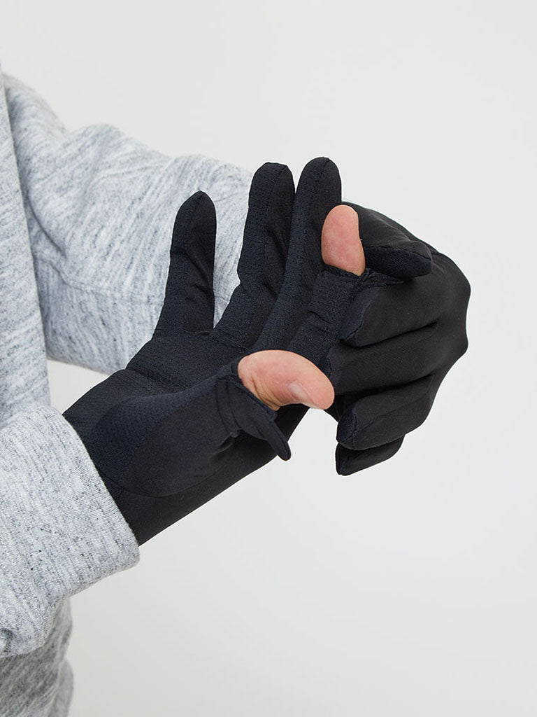 Windblock Running Gloves- Navy