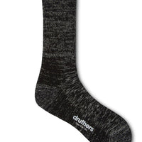 Organic Cotton Defender Crew Socks - Black