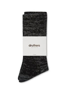 Organic Cotton Defender Crew Socks - Black - Eames NW