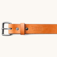 Standard Belt- Saddle Tan/Black Hardware